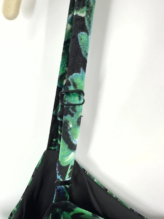 Torrid Midi Velvet Skater Dress Size 3X Floral Dark Forest Fairy Whimsigoth - Picture 7 of 12